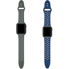 The Posh Tech Silicone Bands for Apple Watch 38/40mm 2-Pack