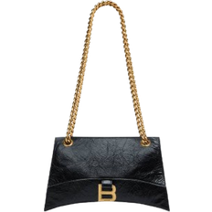 Balenciaga Crush XS Chain Quilted Bag - Black