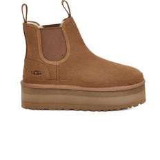 Wool Chelsea Boots UGG Neumel Platform - Chestnut