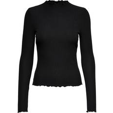 Only Emma Rib Top - Black