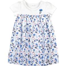 Mini Vanilla Girl's Floral Summer Night-Dress - Blue