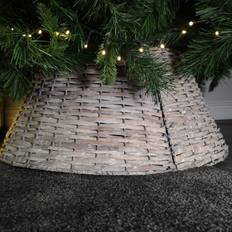 Decoris 28/57cm Everlands KD Willow Christmas Tree Skirt Wicker