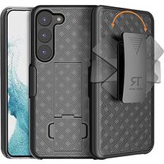 Rome Tech Samsung Galaxy S23 Plus 6.5 2023 Shell Holster Combo Case Black Lines