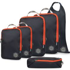 Orange Travel Accessories Compression Packing Cubes Backpack