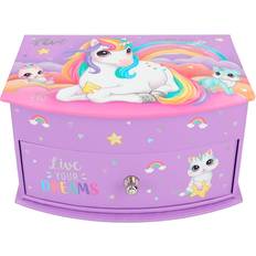 Purple Jewellery Depesche Ylvi Unicorn Jewellery Box - Purple