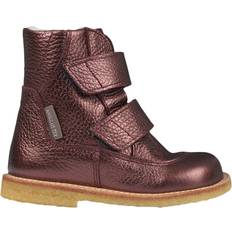 Angulus Kid's Tex-Boots With Velcro - Bordeaux Shine