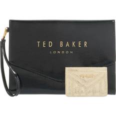 Black Clutches Ted Baker CRINKIE Black Crinkle Icon Clutch
