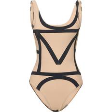 Toteme Monogram Swimsuit White