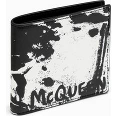 Alexander McQueen Mc Black/White Wallet With Logo - One