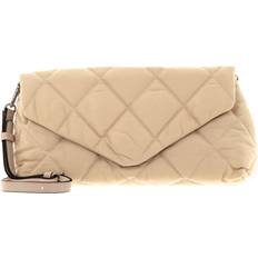 Beige Clutches Seidenfelt Clutch Vemp Creamy Cloud Creme 412 creamy cloud