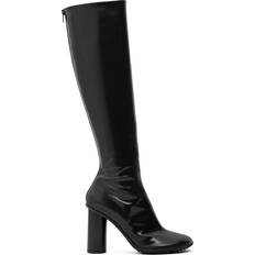 Bottega Veneta Patent leather knee-high boots black