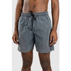 Grey - Men Swimwear Volcom Center 17 Boardshorts dark slate