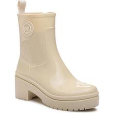 Michael Kors Wellingtons Michael Kors Rain Boots Light Cream Women's Shoes White
