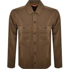 Brown - Men Outerwear BOSS Locky Overshirt Jacket Brown