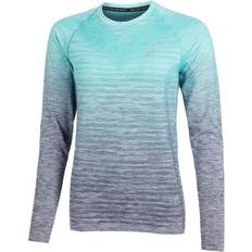 Asics Women's Seamless LS Top - Aurora Green/Blue Expanse