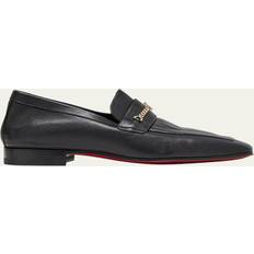 Gold - Men Low Shoes Christian Louboutin Men's MJ Moc Monogram Chain Loafers