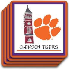 Magnolia Lane Clemson Tigers Four-Pack Coaster Set NCAA Novelty at Academy Sports