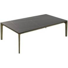 Stainless Steel Coffee Tables Ebern Designs Dury Bronze/Black Coffee Table 130x70cm