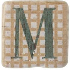 Porcelain Coasters Brambly Cottage Letter M Coaster