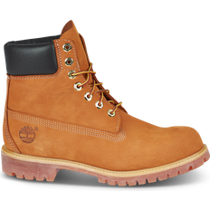 13.5 - Men Boots Timberland Premium 6-Inch Waterproof - Wheat Nubuck