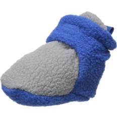 Luvable Friends Luvable Friends Unisex Baby Fleece Booties, Gray Blue, 12-18 Months