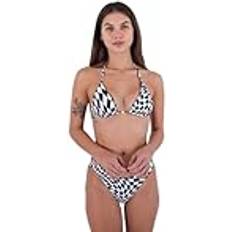 XS Bikini Tops Hurley Damen Nascar Rvsb Tri Top Bikinioberteil, Black White