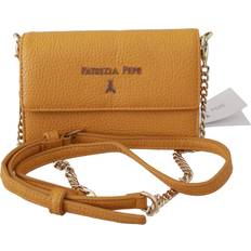 Patrizia Pepe Yellow Logo Leather Shoulder Strap Sling Bag