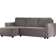 Time4Sleep Cagliari Linear Grey Sofa 225cm 3 Seater