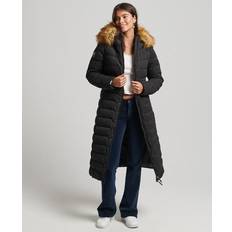 Superdry Women - XS Coats Superdry Women's Arctic Longline Puffer Coat Black