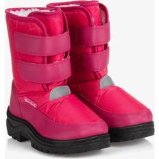 Pink Indoor Shoes Playshoes Girls Pink Velcro Snow Boots