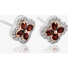 Clogau Tudor Court Garnet Stud Earrings 3STDCRE Two Colour