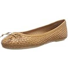 Laced Ballerinas Geox Palmaria Ballet Flat, Brown