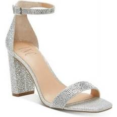 INC International Concepts Women Lexini Two-Piece Sandals Silver 10.0