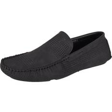 Brave Soul Black, Men Mens Slip on Loafer Boat Deck Moccasin Driving Shoe