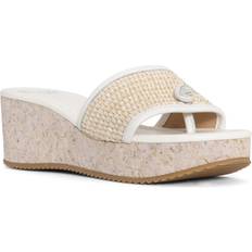 Donald Pliner Platform Wedge Sandal in Natural-Nat