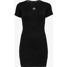 Marine Serre Black 1x1 Minidress BK99 BLACK