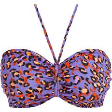 Blue Bikini Tops Freya Santiago Nights Bandeau Bikini Top Leopard 32DD, LEOPARD