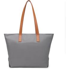 Miss Lulu Grey Casual Waterproof Wear-Resistant Lightweight Shopping Tote Bag