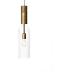 Konsthantverk Phenomenon Raw Brass/Clear Pendant Lamp 14cm