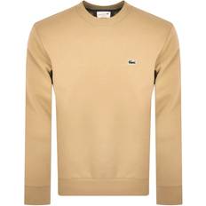 Lacoste Beige Clothing Lacoste Men's Organic Brushed Cotton Jogger Sweatshirt - Beige