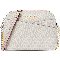 Michael Kors Jet Set Travel Medium Logo Dome Crossbody Bag - Powder Blush MLT