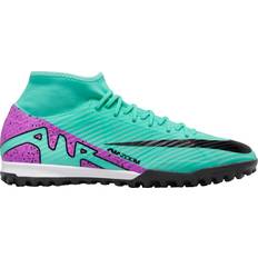 Men - Turquoise Football Shoes Nike Mercurial Superfly 9 Academy TF - Hyper Turquoise/Black/White/Fuchsia Dream