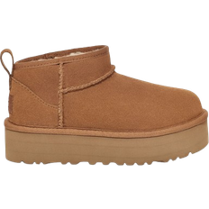 Boots Children's Shoes UGG Kid's Classic Ultra Mini Platform - Chestnut