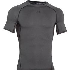 Under Armour Men's HeatGear Armour Short Sleeve Compression Shirt - Carbon Heather/Black