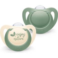 Plastic Pacifiers Nuk for Nature Orthodontic Silicon Pacifiers Size 2 6-18 2-pack