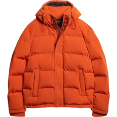 Superdry Men's Everest Hooded Puffer Jacket - Pureed Pumpkin Orange