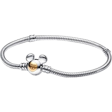 Pandora Disney 100th Anniversary Moments Snake Chain Bracelet - Silver/Gold