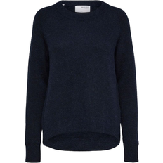 Selected Lulu Knit Sweater - Dark Sapphire