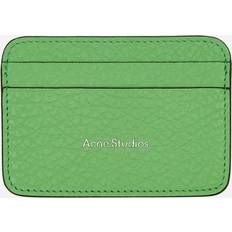 Acne Studios Zip leather wallet green