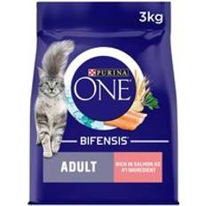 Purina One Adult Dry Cat Food 3kg Salmon Grains